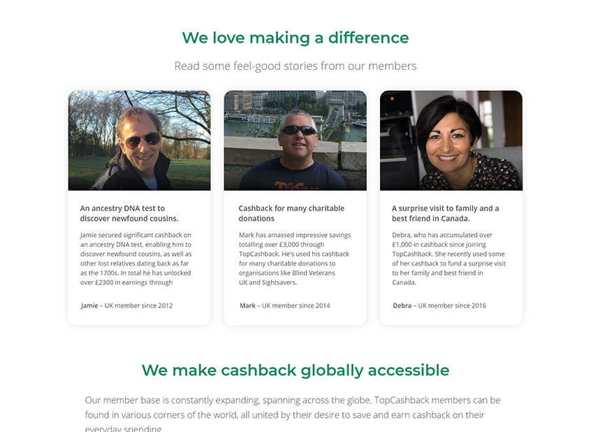 New About Us design
