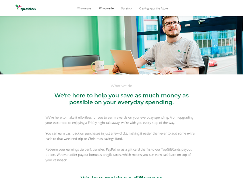 New About Us design