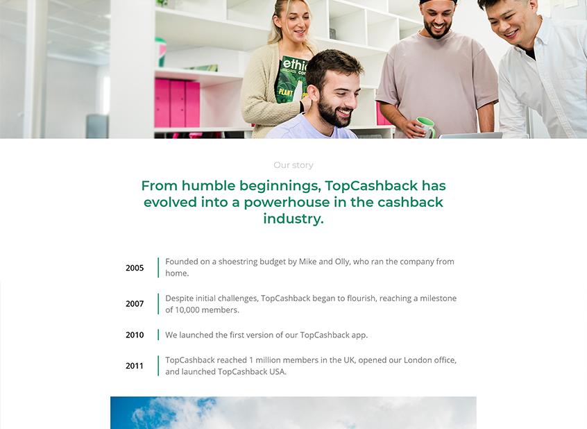 New About Us design