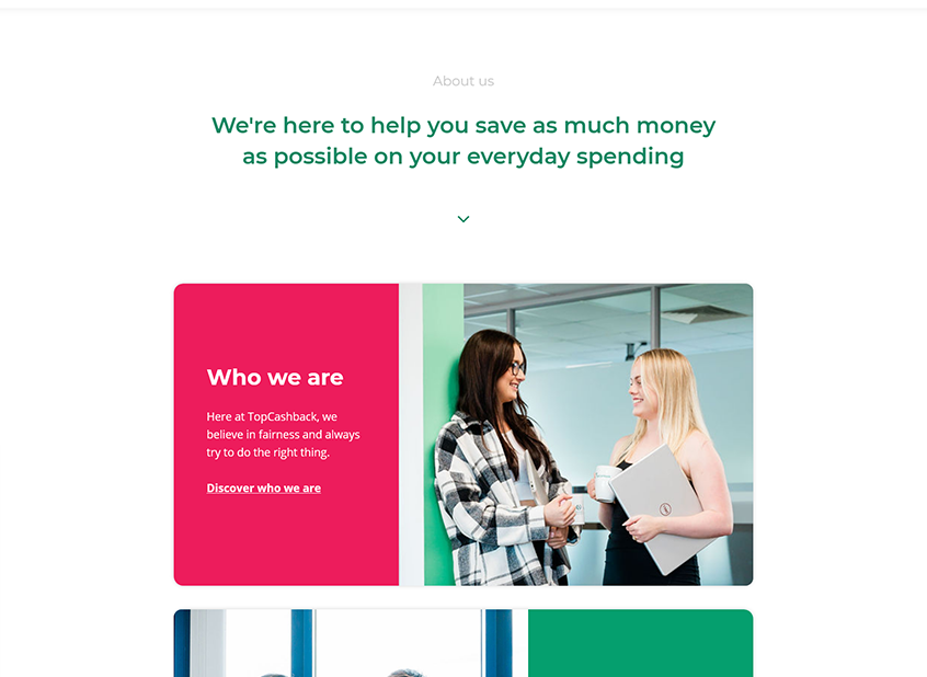 New About Us design
