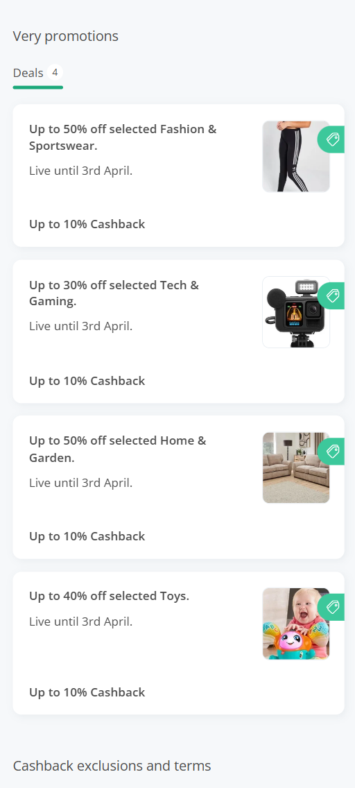 The new TopCashback brand pages